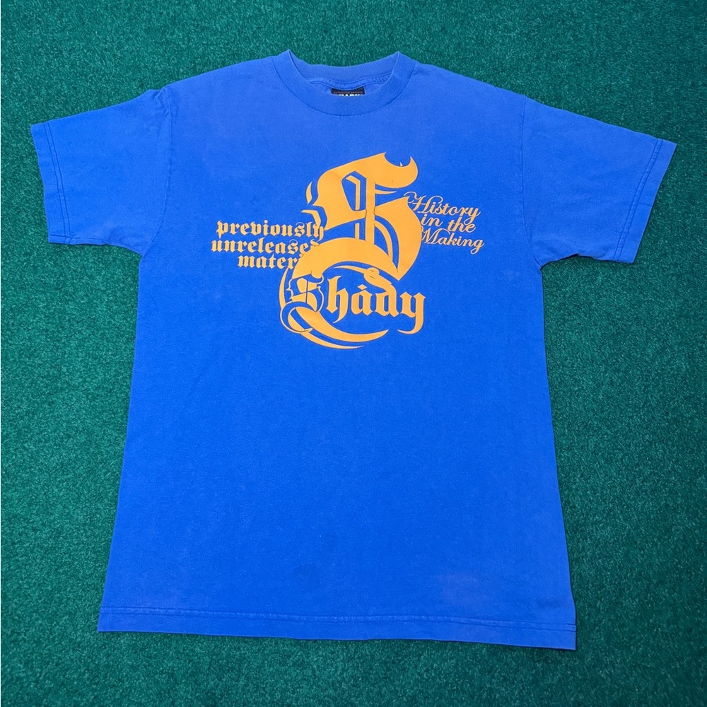 Vintage Slim Shady Eminem Y2K Medium Rap Hip Hop Blue T Shirt